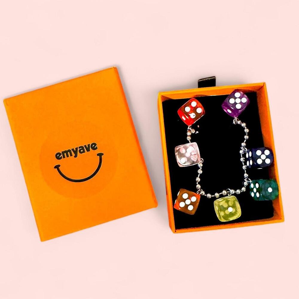 Emy Ave Rainbow Dice Necklace